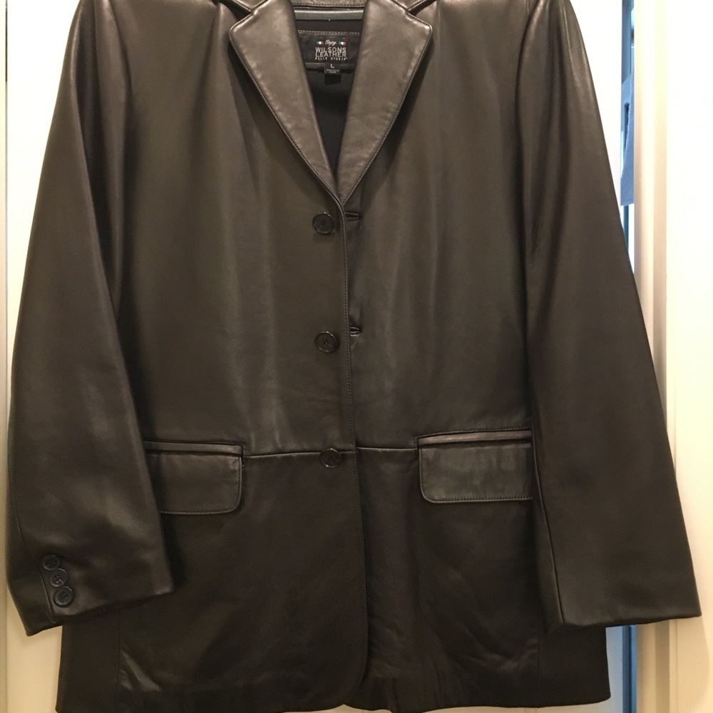 Men’s leather sport coat